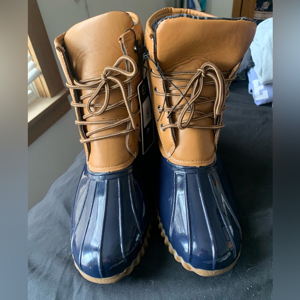 Size 11 Charles Albert vegan leather boots